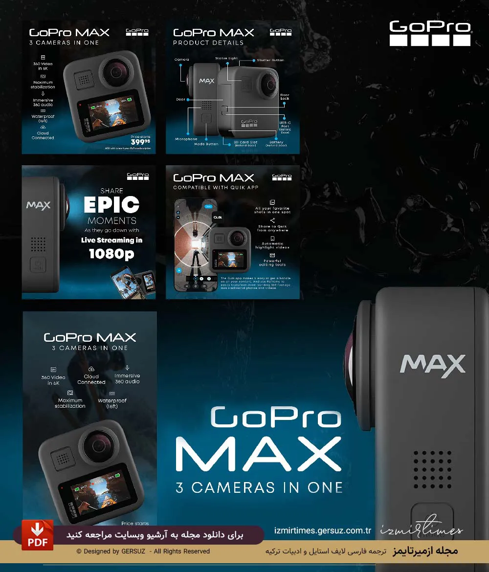 مدل های دوربین گوپرو gopro
