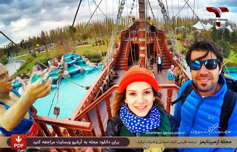  کشتی دزدان دریایی در پارک سازوا اسکی شهیر گردشگری ترکیه